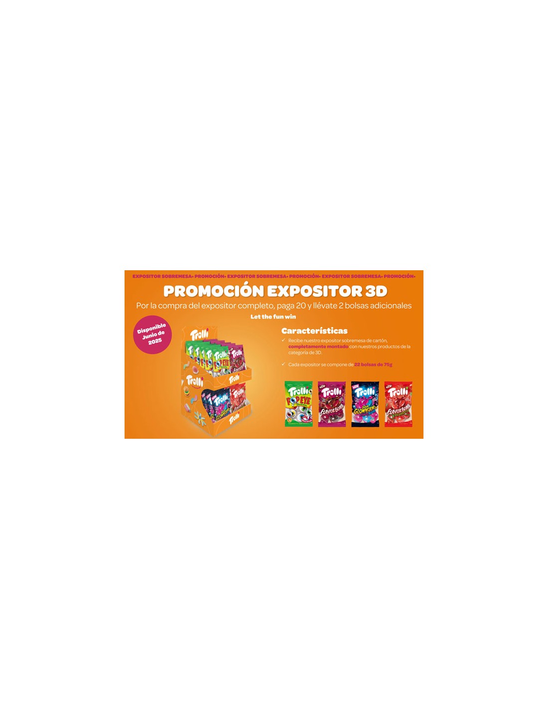 TROLLI/EXPOSITOR 3D SOLAPAS 20 + 2