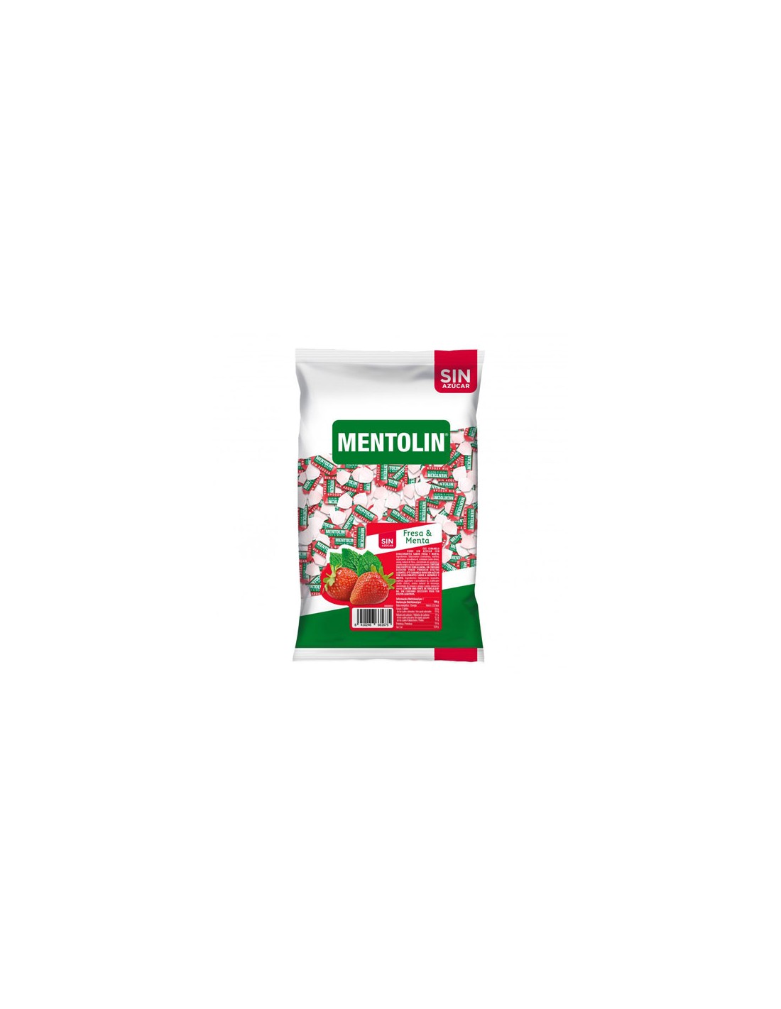 LACASA/KG. SIN AZUCAR MENTOLIN FRESA-MENTA C/8