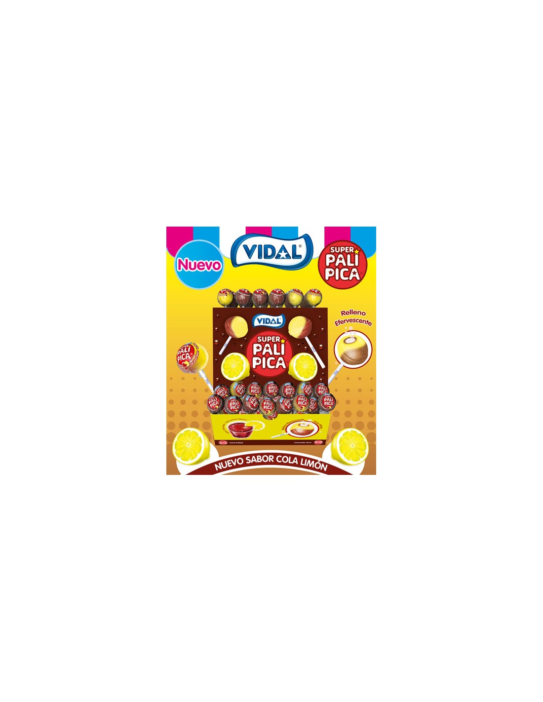 VIDAL/SUPER PALI-PICA COLA LIMON 100 UND. C/6