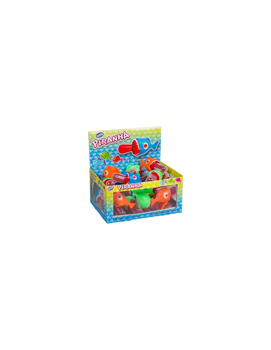 CANDYTOY/PECERA PIRAÑAS 24 UND. C/6