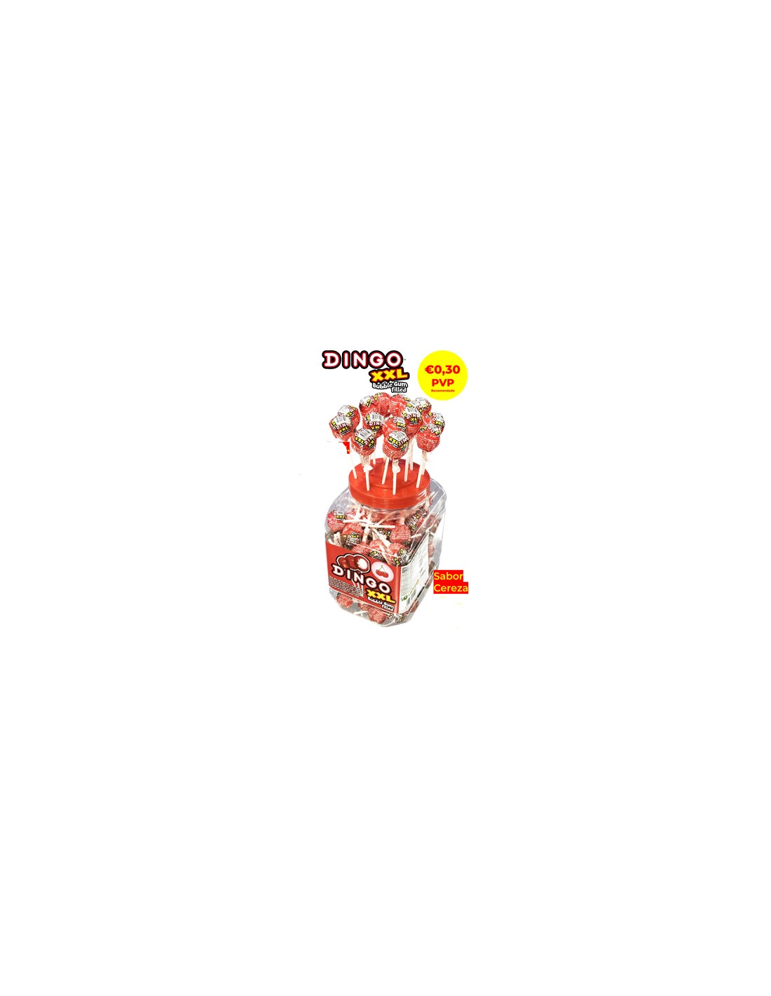 SABABA/BOTE DINGO XXL CEREZA 100 UND. 0,30