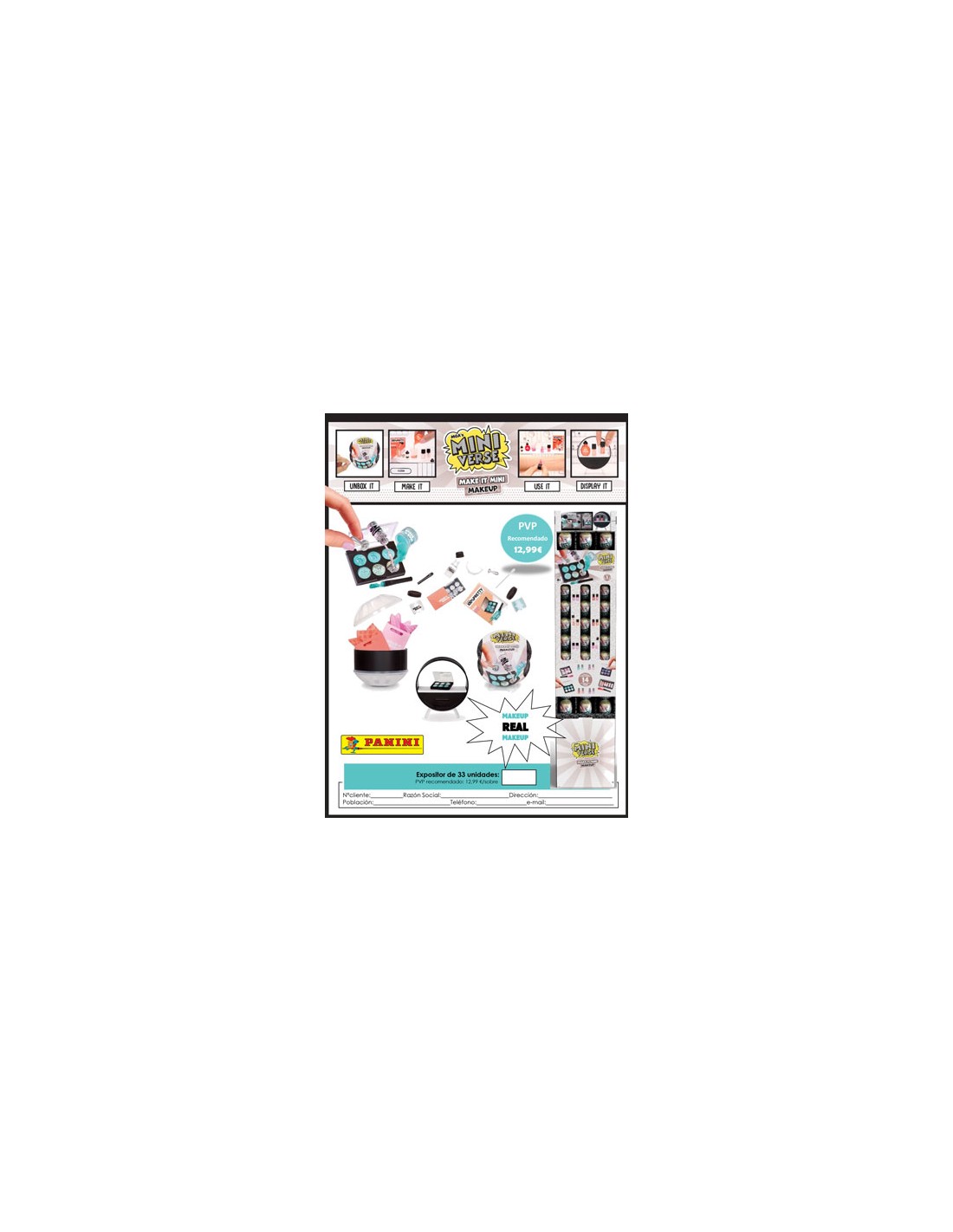 PANINI/MINIVERSE MINI MAKE UP EXP. PIE 12,99 33UN