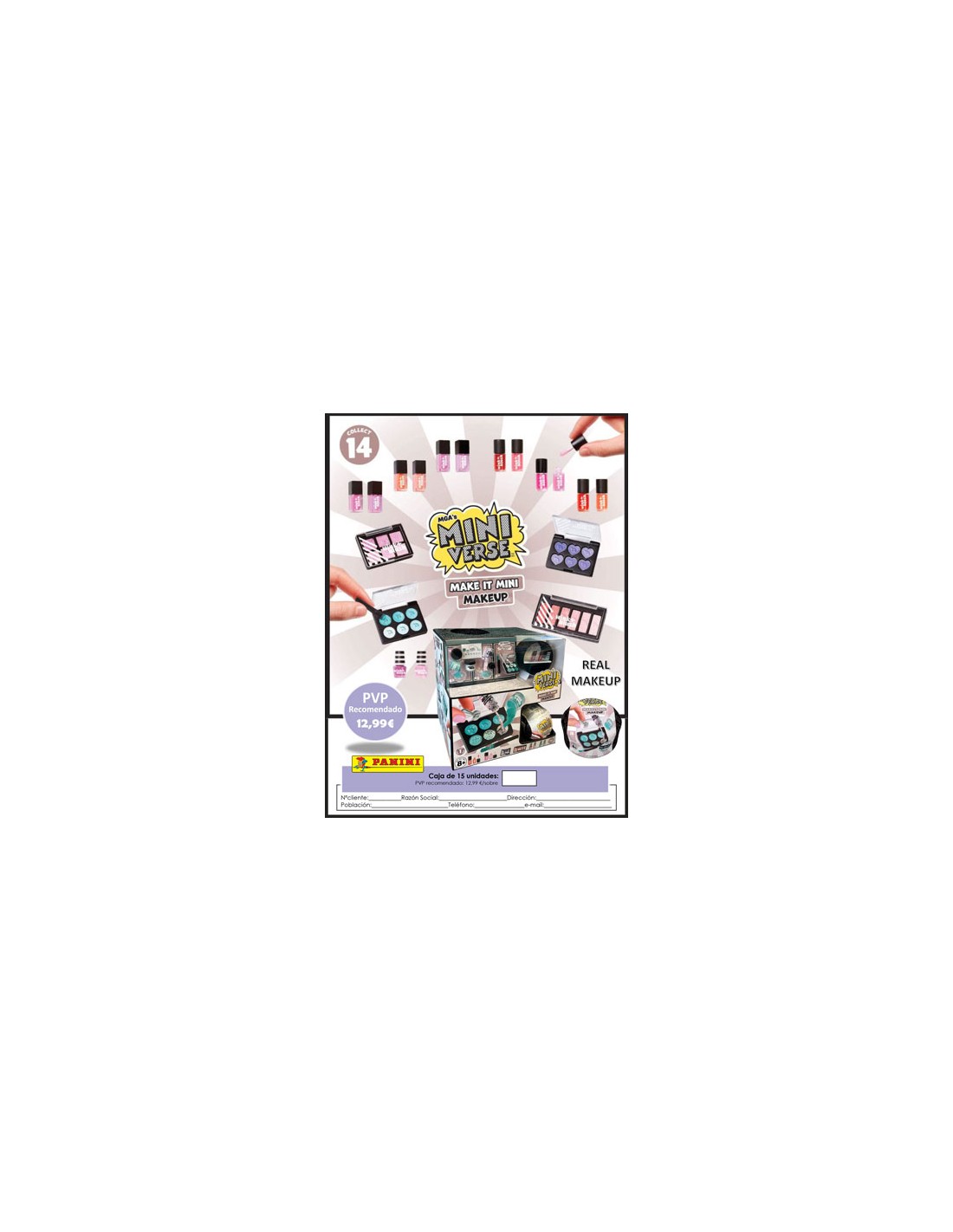 PANINI/MINIVERSE MAKE IT MINI MAKE UP 12,99 15UN.