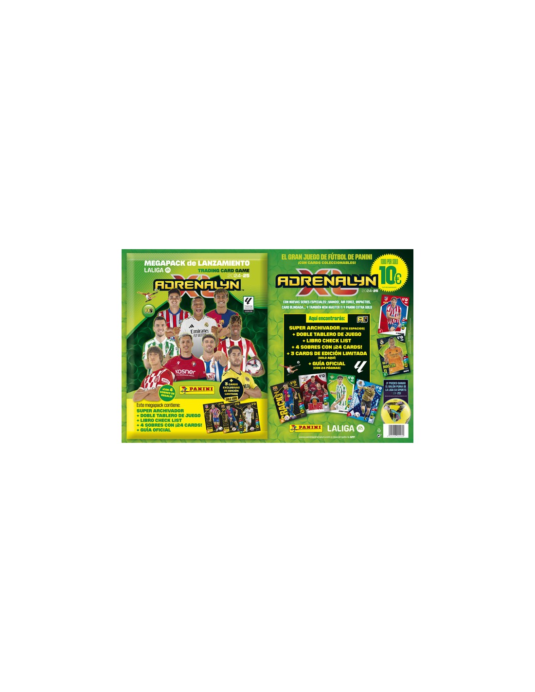 PANINI/ARCHIVADOR ADRENALYN 24/25 10 C/20
