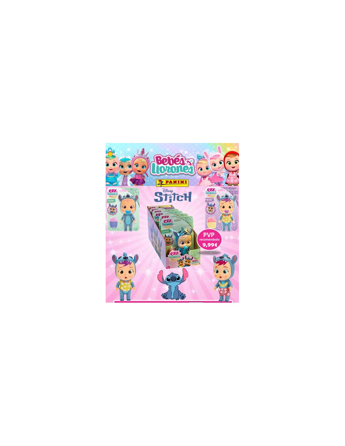 PANINI/BEBES LLORONES STITCH BLISTER 9,99 6 U.C/2