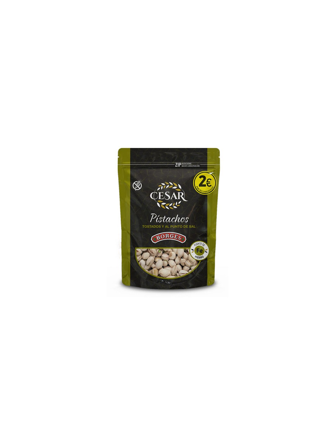 BORGES 2 PISTACHO TOSTADO 8 UND. X 80 GRS.