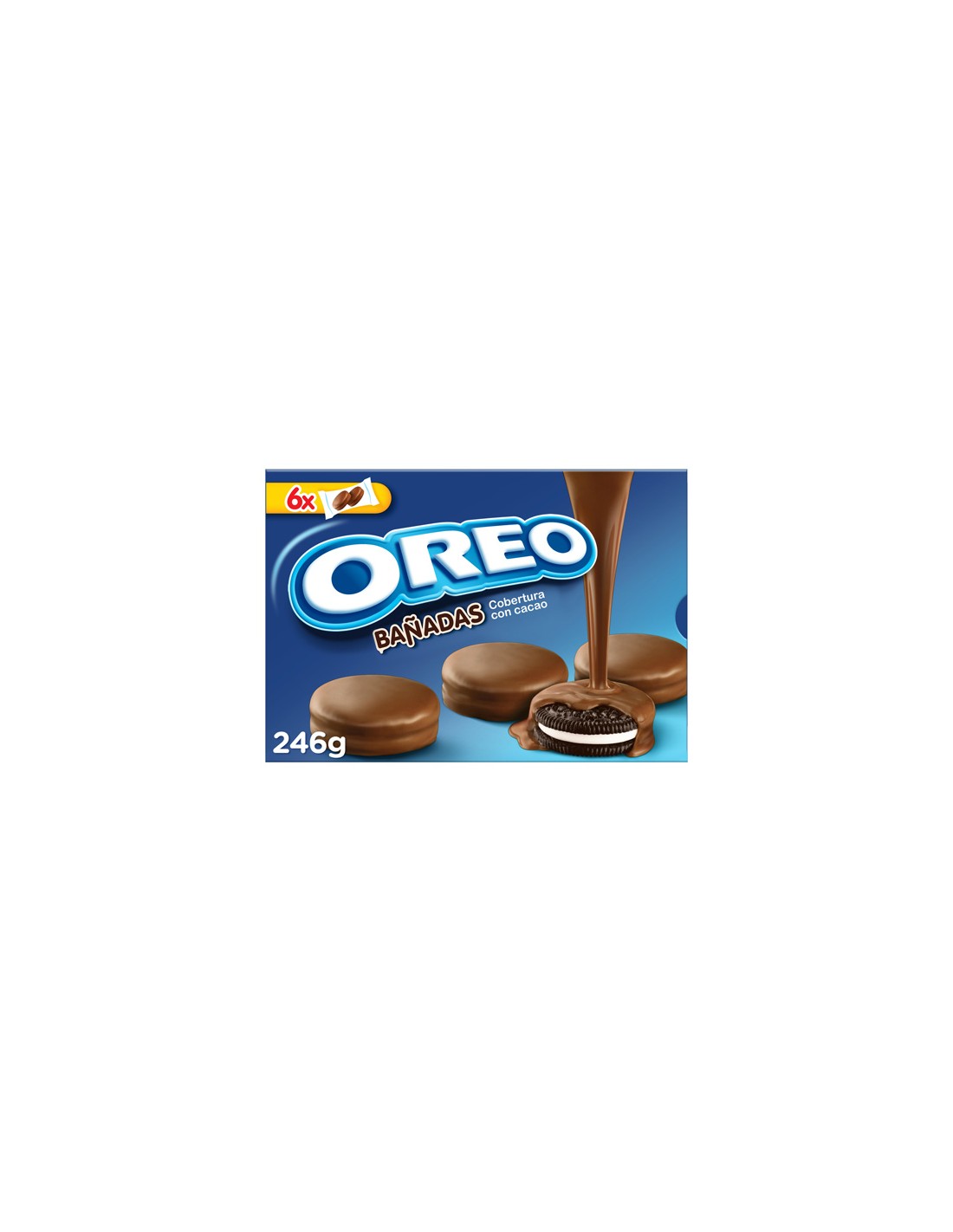 MOND/OREO BAÑADAS LECHE  246 GRS. X 10 UND.
