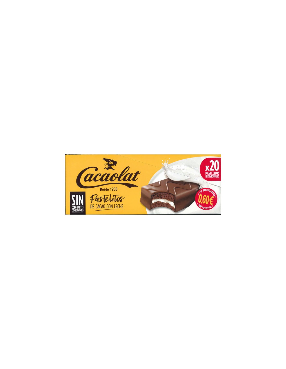 CACAOLAT CAJA PASTELITO 20 UND. 0,60