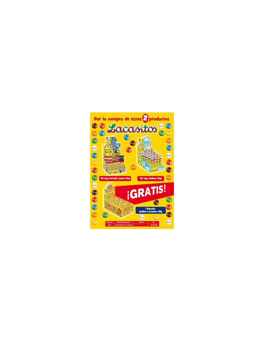 LACASA/LOTE TOYS + GALLETAS S/C