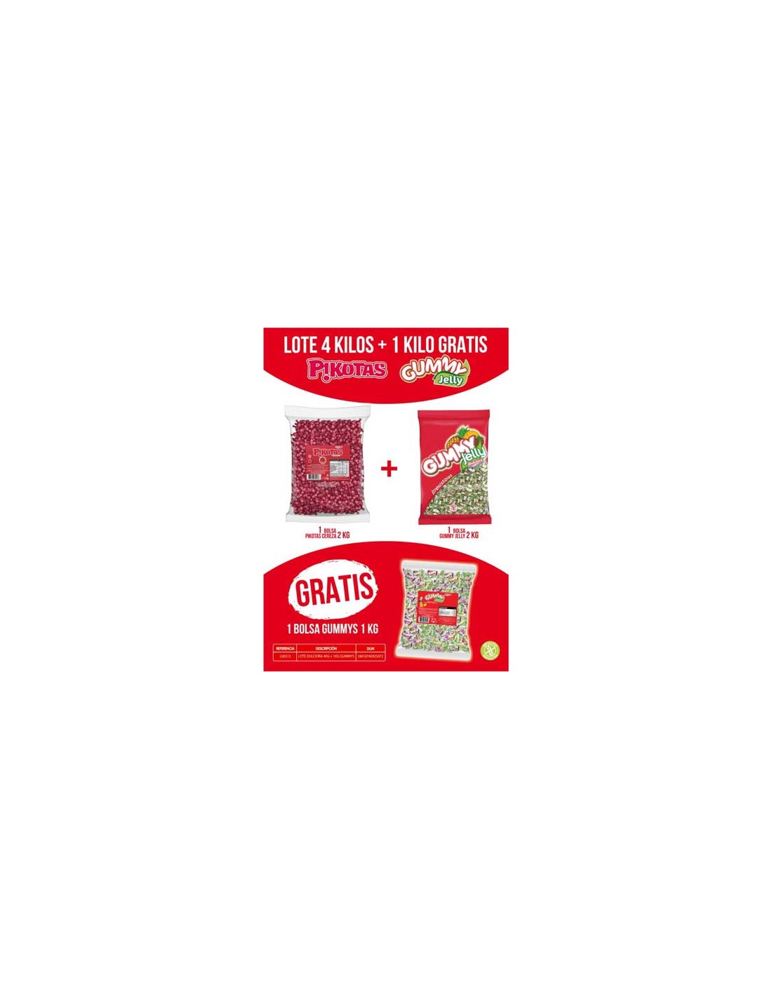 LACASA/LOTE DULCIORA 4 KG. + 1 KG. S/C
