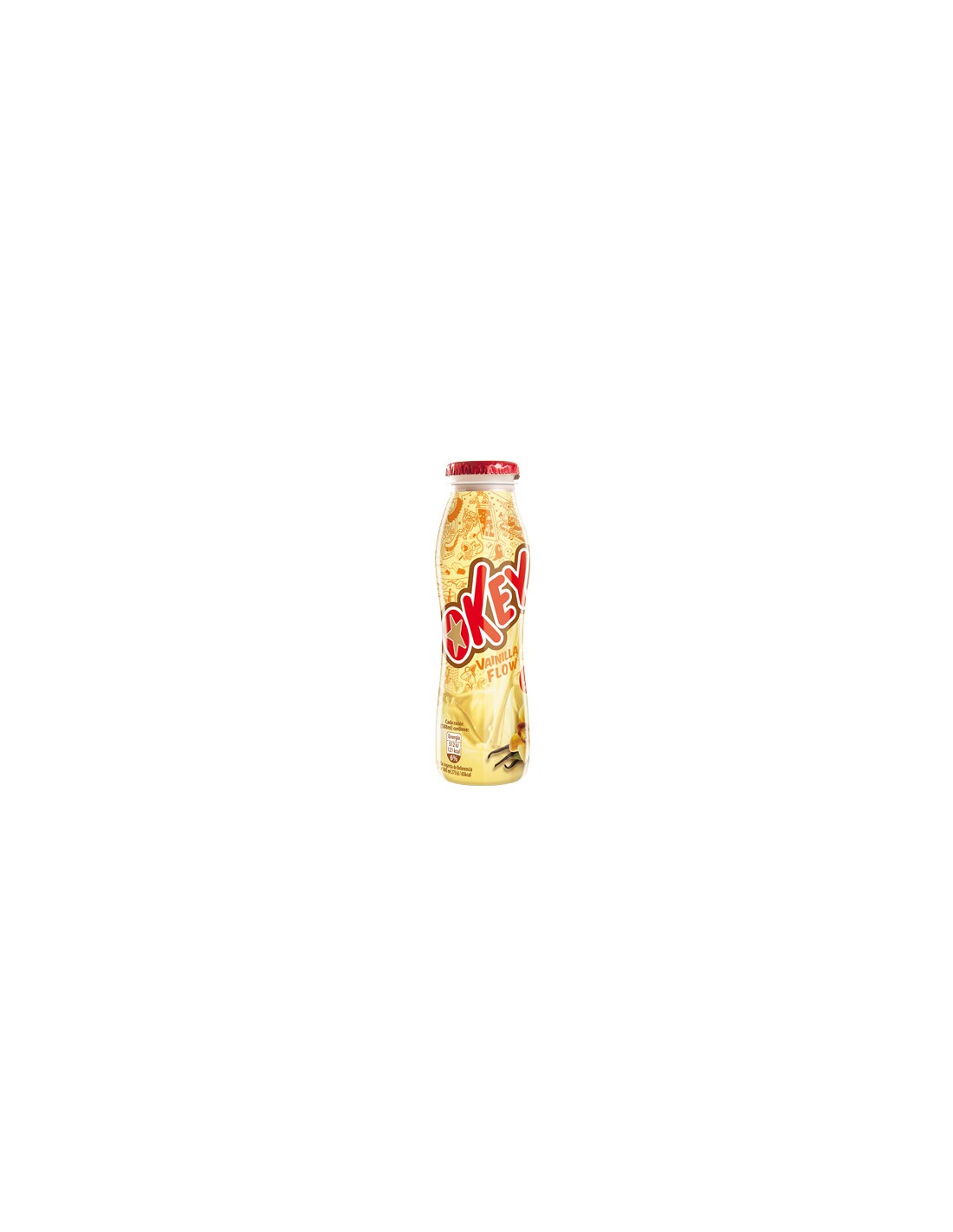 BATIDO OKEY VAINILLA PET 188 ML. 18 UND.