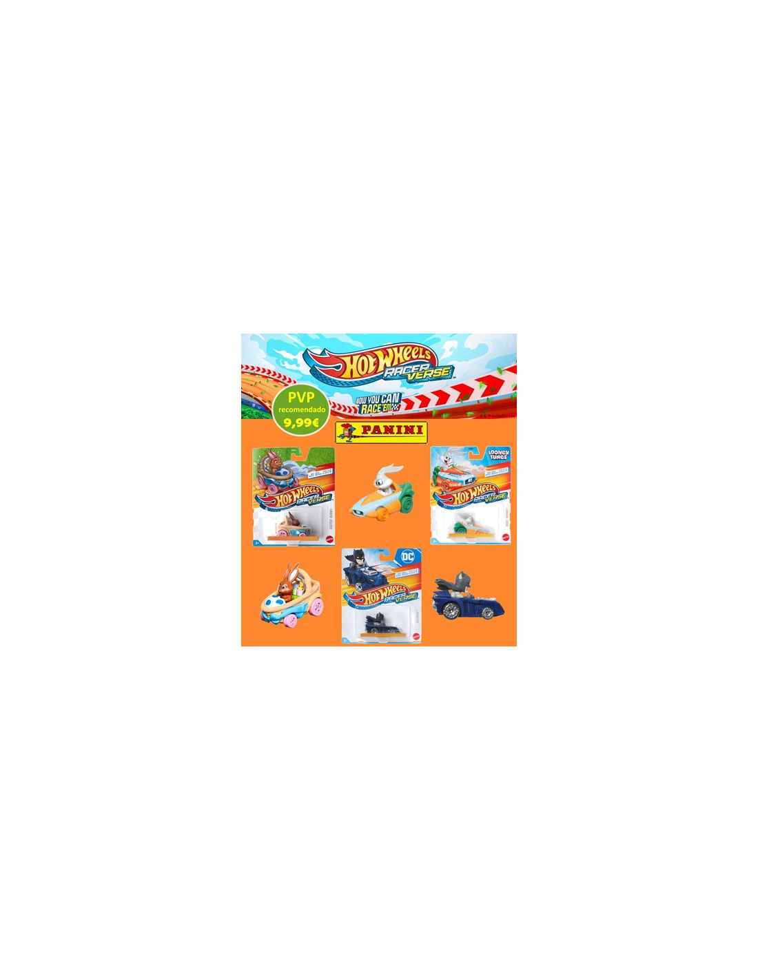 PANINI/HOT WHEELS RACER VERSE 8 UND. 9,99