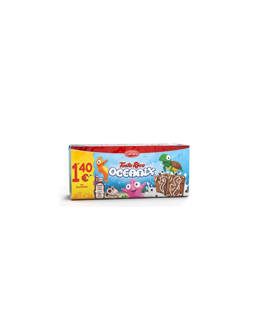 CUETARA/OCEANIX TOSTA RICA 1,40  15 X 160 GRS.