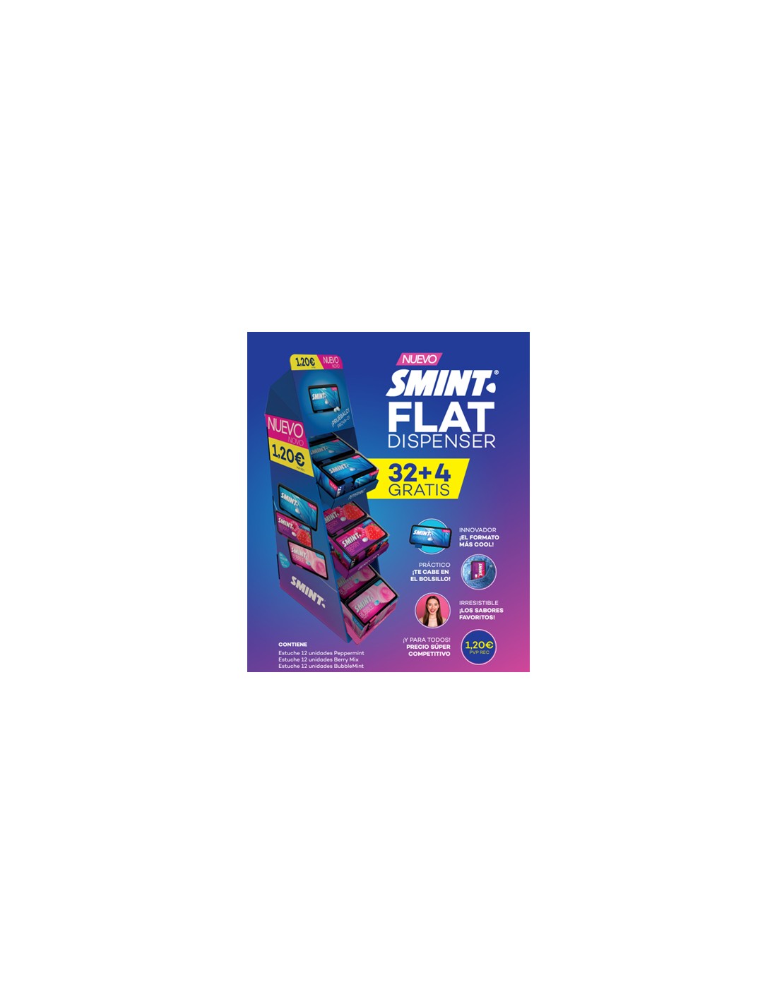 CHUPS/LOTE SMINT FLAT 32 + 4