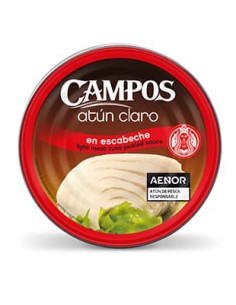 CAMPOS/ATUN CLARO ESCABECHE 160 GRS X 12 UND.