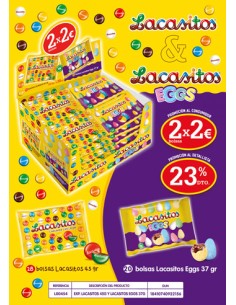 LACASA/EXPOSITOR LACASITOS/LACASITOS EGGS 2X2 48U