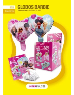 INTERD/GLOBOS BARBIE 24 UND. C/8
