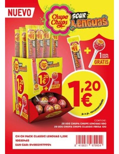 CHUPA/LOTE CHUPA CHUPS Y LENGUAS 1,20 c/6