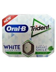 CHUPA/TRIDENT ORAL B WHITE 12 UND. C/12