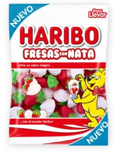 HARIBO/SOLAPA FRESAS CON NATA 18 X 100 GRS.