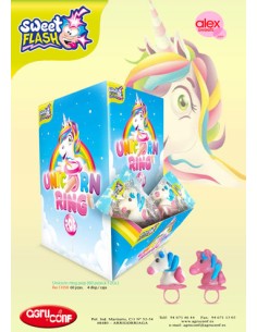 AGRUCONF/UNICORN RING POPS 60 UND. C/4