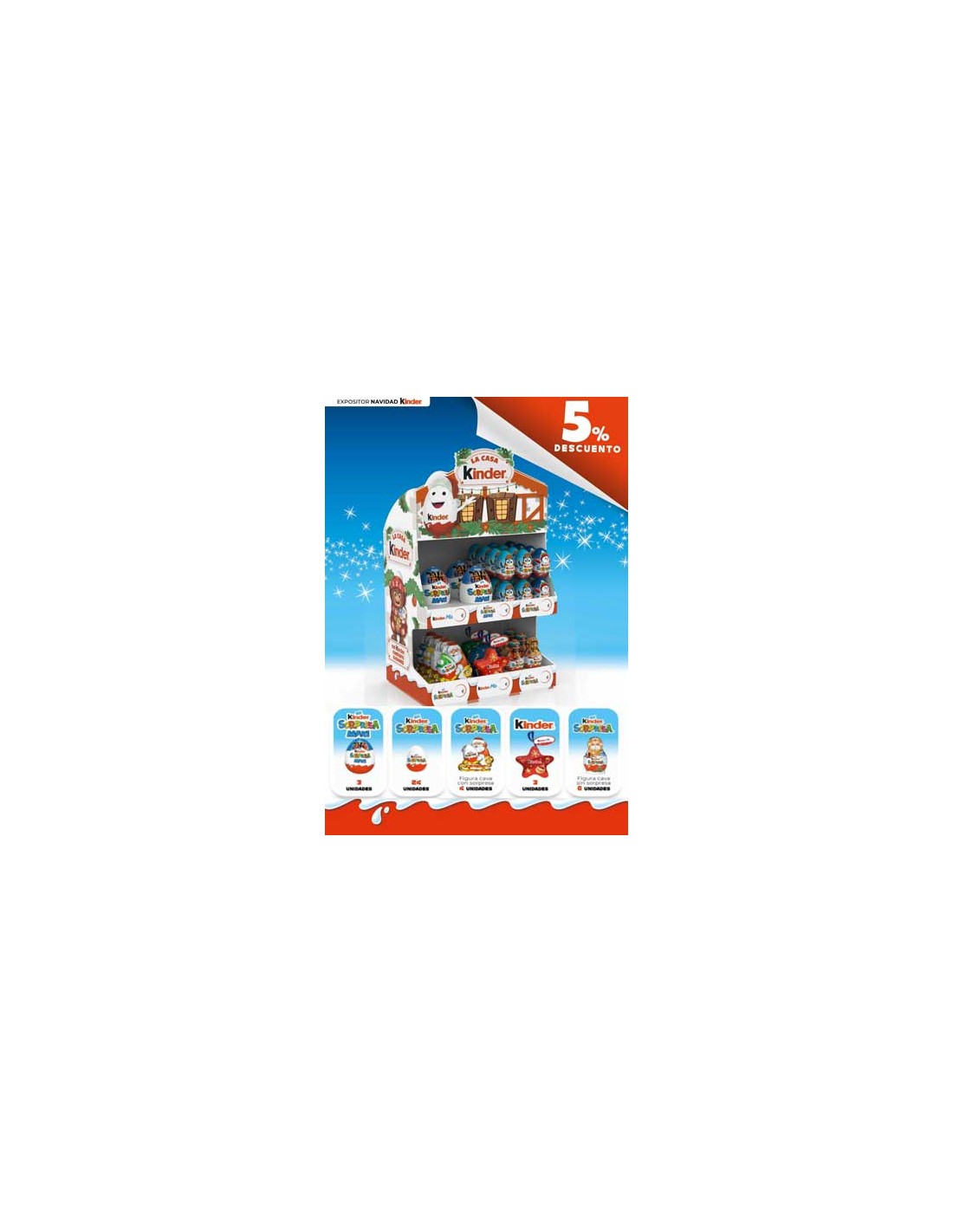 FERRERO/EXPOSITOR KINDER NAVIDAD 25/26 - 5%