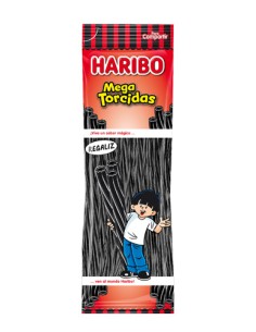 HARIBO/SOLAPA MEGA TORCIDA REGALIZ 14 X 200 GRS.
