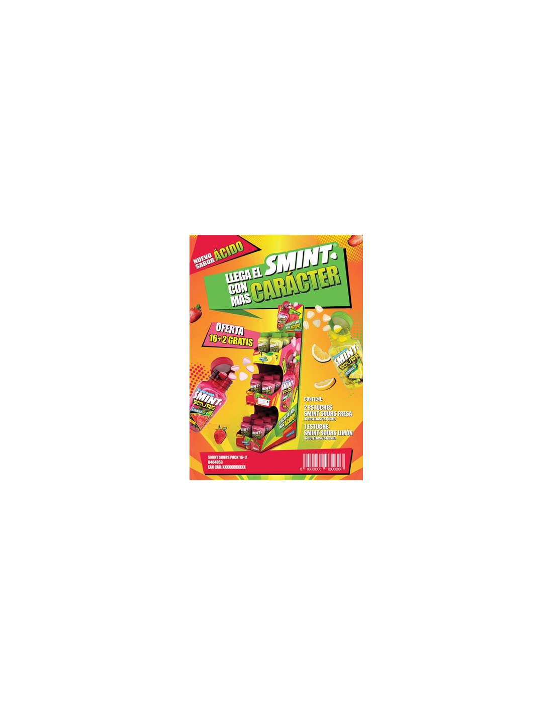 CHUPA/SMINT SOUR PACK 16+2