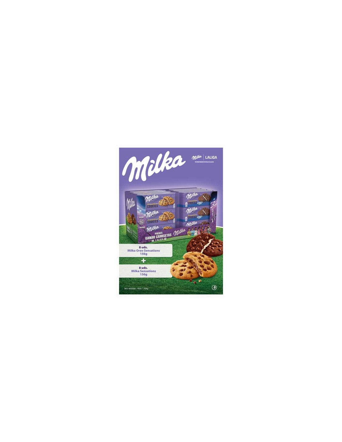MOND/LOTE MILKA SENSATIONS 2,50E 16 UND.