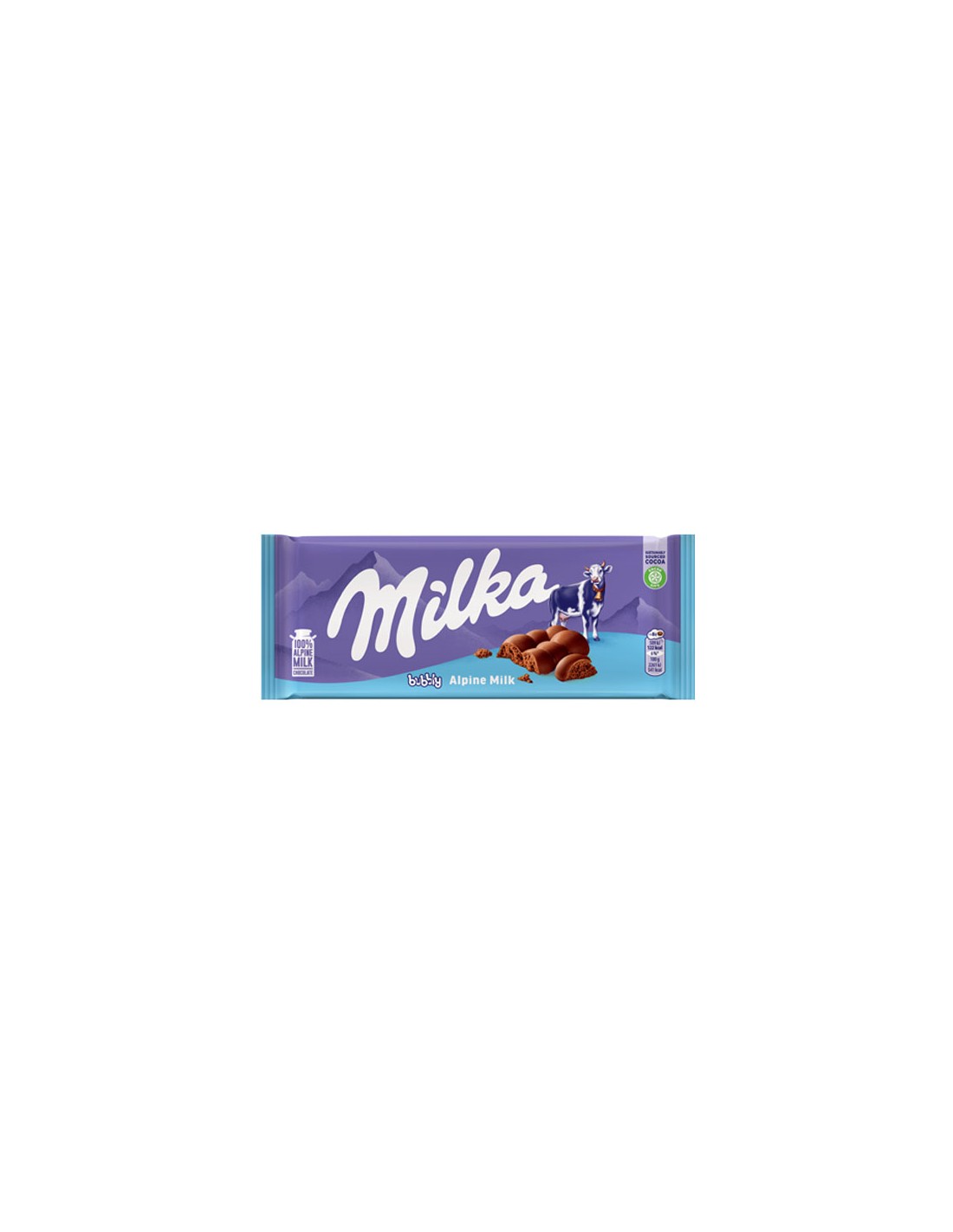 MOND/MILKA TABLETA BUBBLY 14 X 90 GRS.