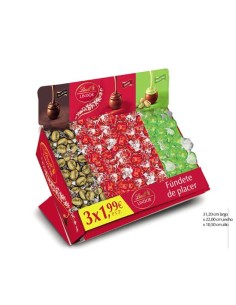 LINDT/BANDEJA LINDOR 2 KG. 3 X 1,99E