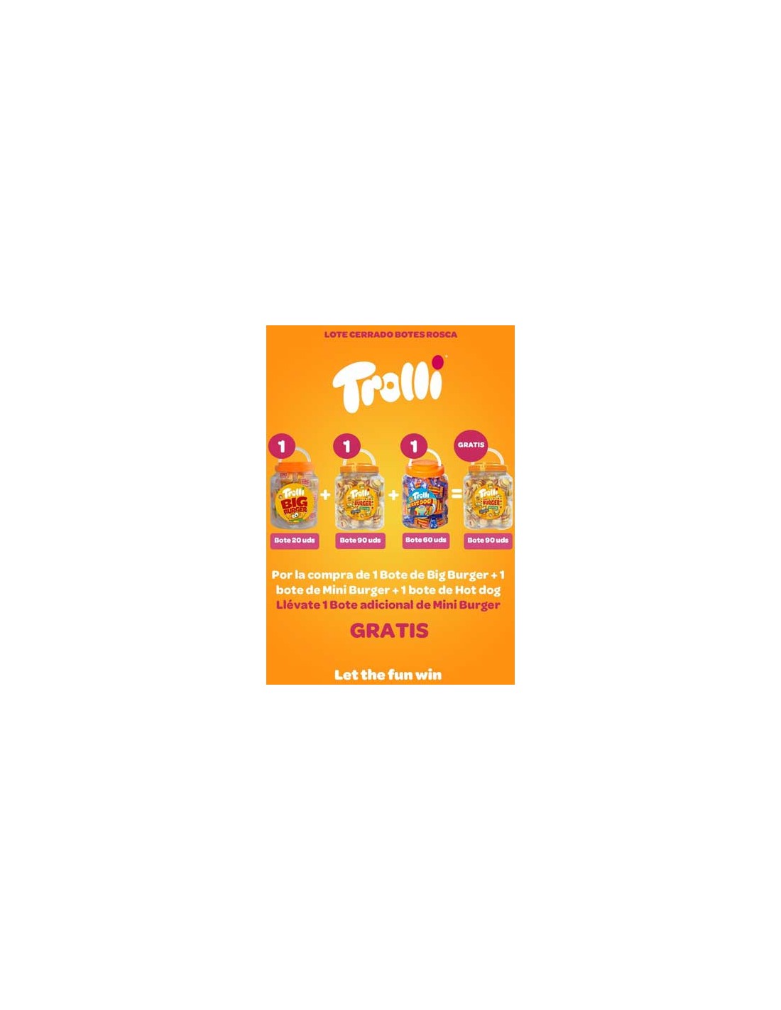 TROLLI/LOTE VUELTA AL COLE 3 + 1 TARRO