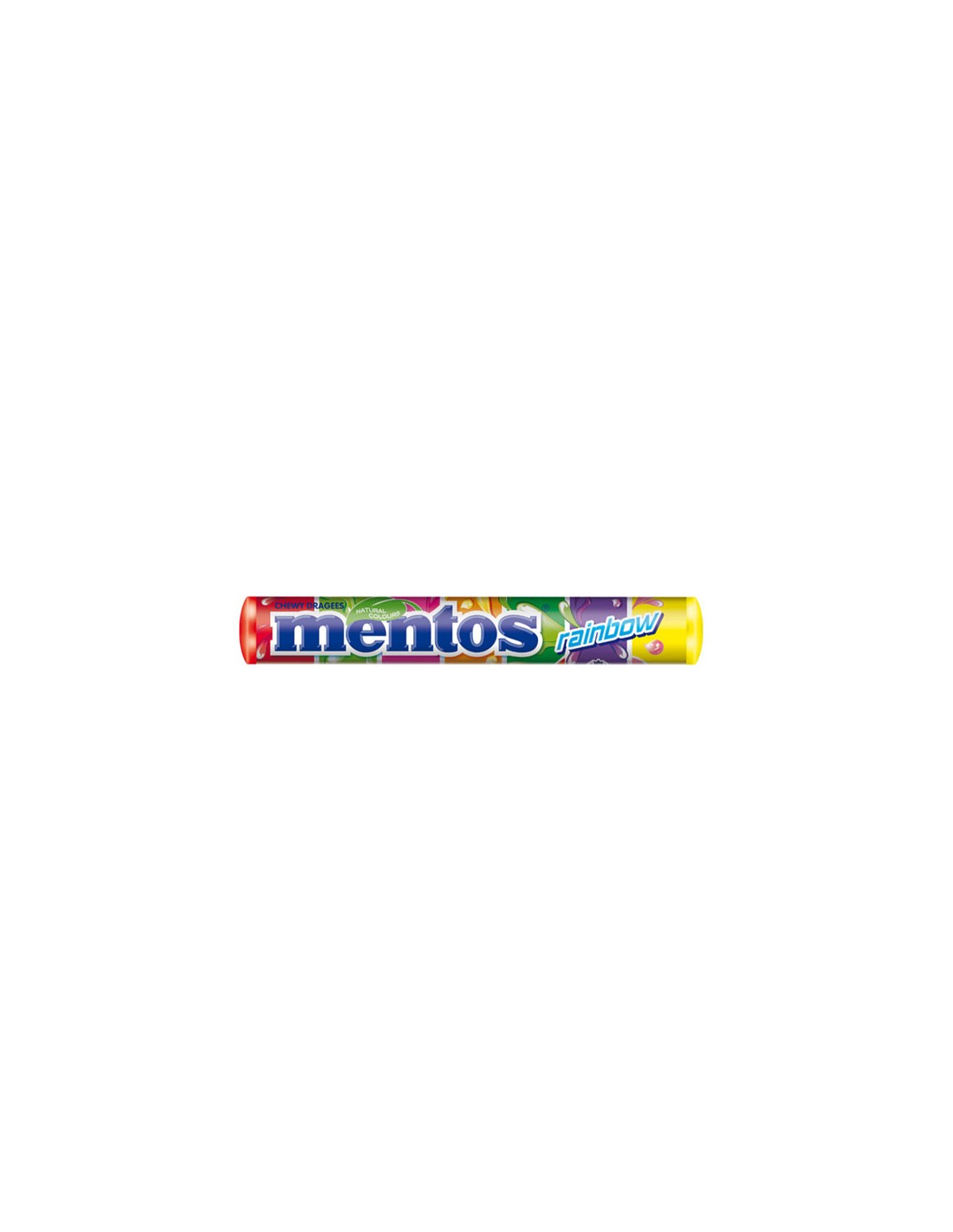 CHUPA/MENTOS STICK RAINBOW 20 UND. C/16