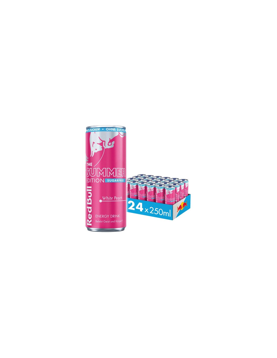 RED BULL SUMMER WHITE PEACH 24 UND. X 250 ML.