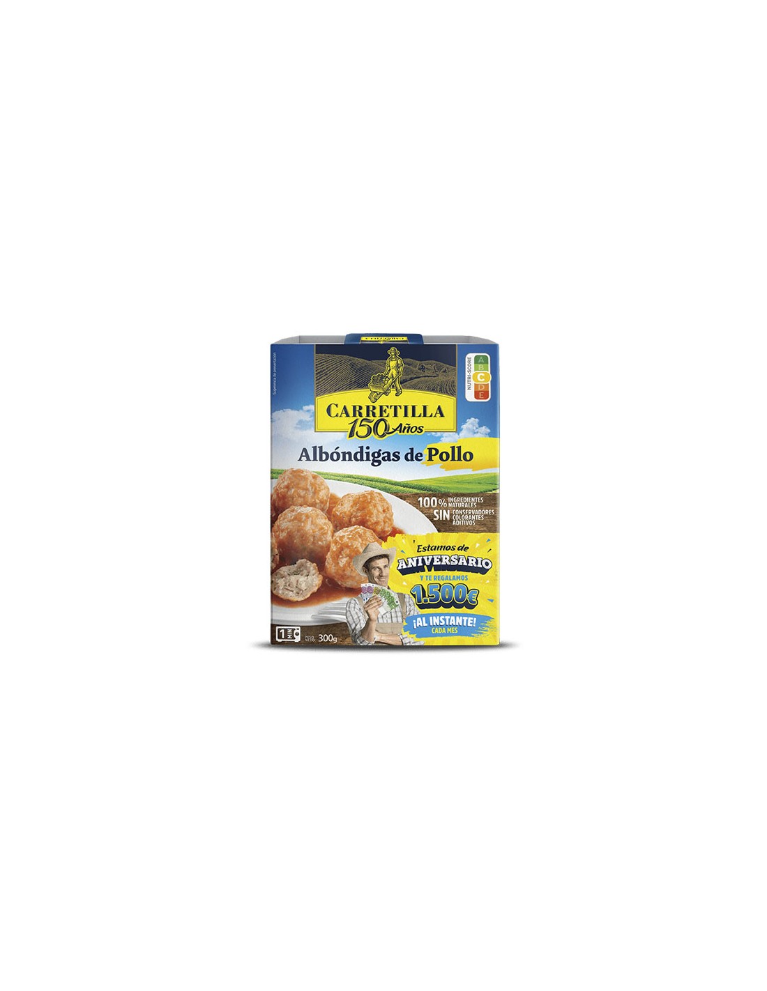 CARRETILLA/PLATO ALBONDIGAS POLLO 10 X 300 GRS.