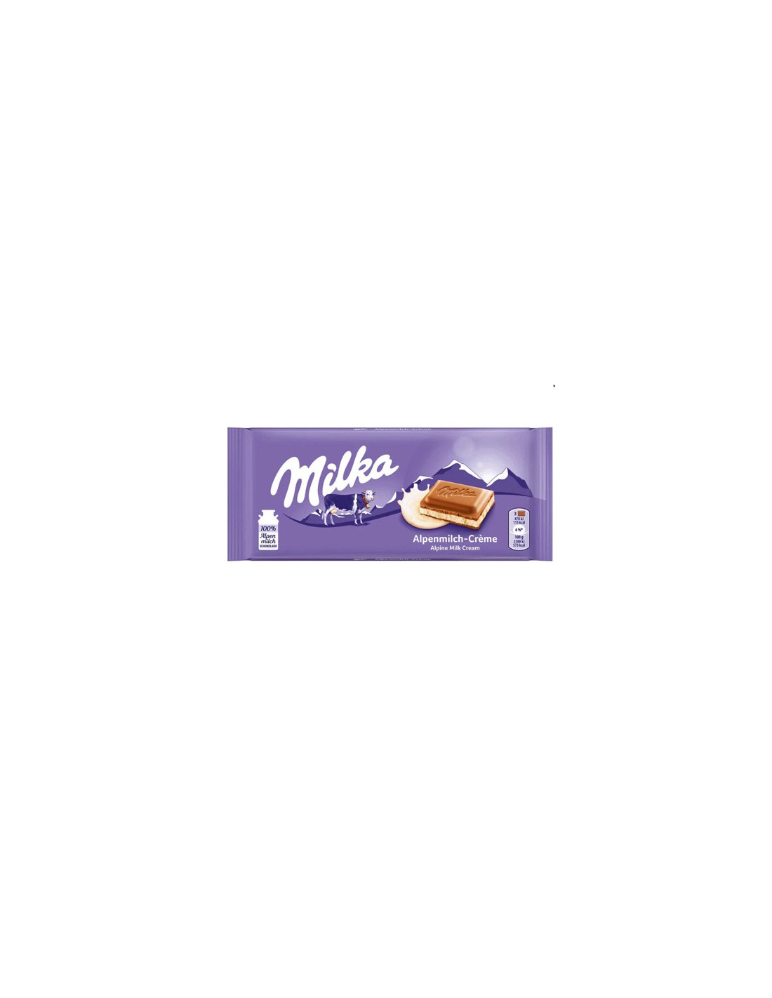 MOND/MILKA TABLETA CREMA DE LECHE 100 GRS. X 22U.