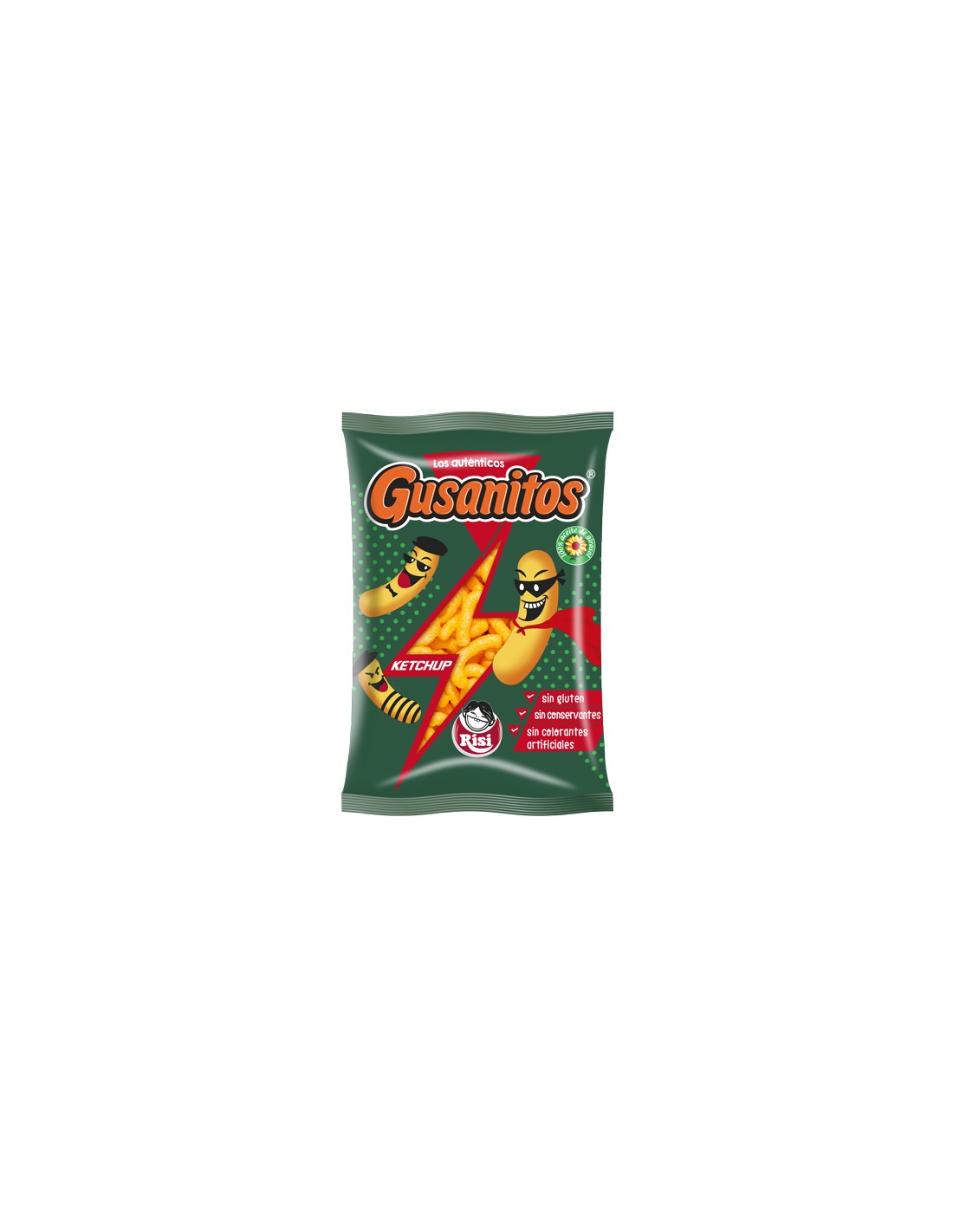 RISI/FAMILIAR GUSANITOS KETCHUP 85 GRS. X 8 UND.