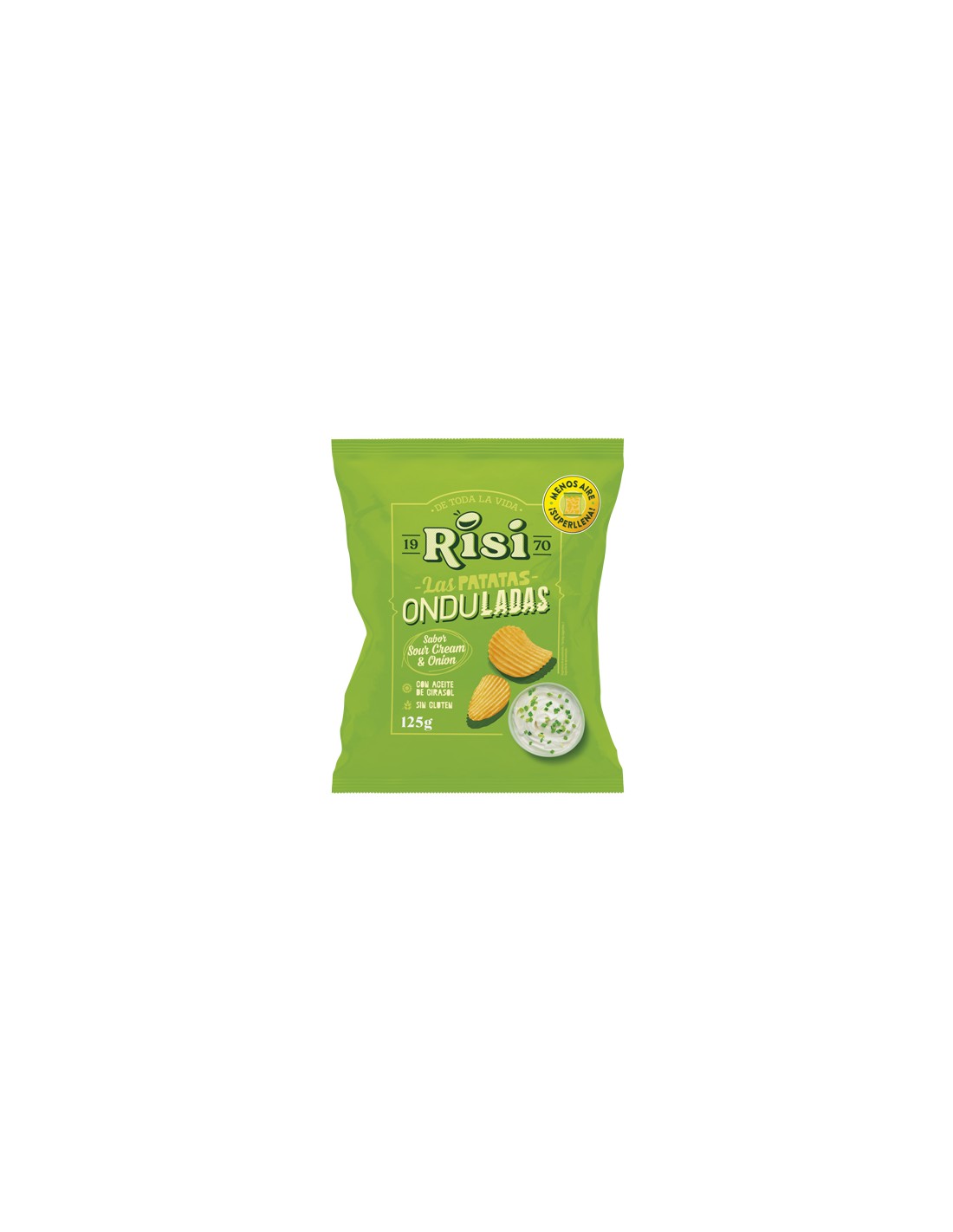 RISI/FAMILIAR OND. SOUR CREAM ONION 125GR. X 9 UN.