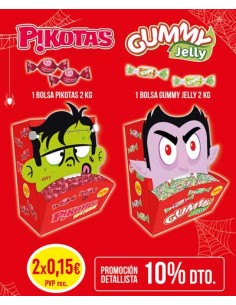 LACASA/LOTE TOLVAS HALLOWEEN GUMMY/PIKOTA 4 KG.