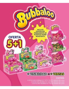 CHUPA/PACK BUBBALOO 5 + 1 S/C