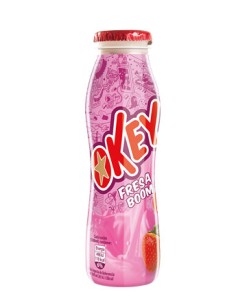 BATIDO OKEY FRESA PET 188 ML. 18 UND.