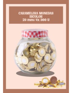 CFV/CARAMELERA MONEDAS 29 MM. 300 UND. C/4