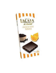LACASA/TABLETA NEGRO NARANJA 100 GRS. X 20 UND.