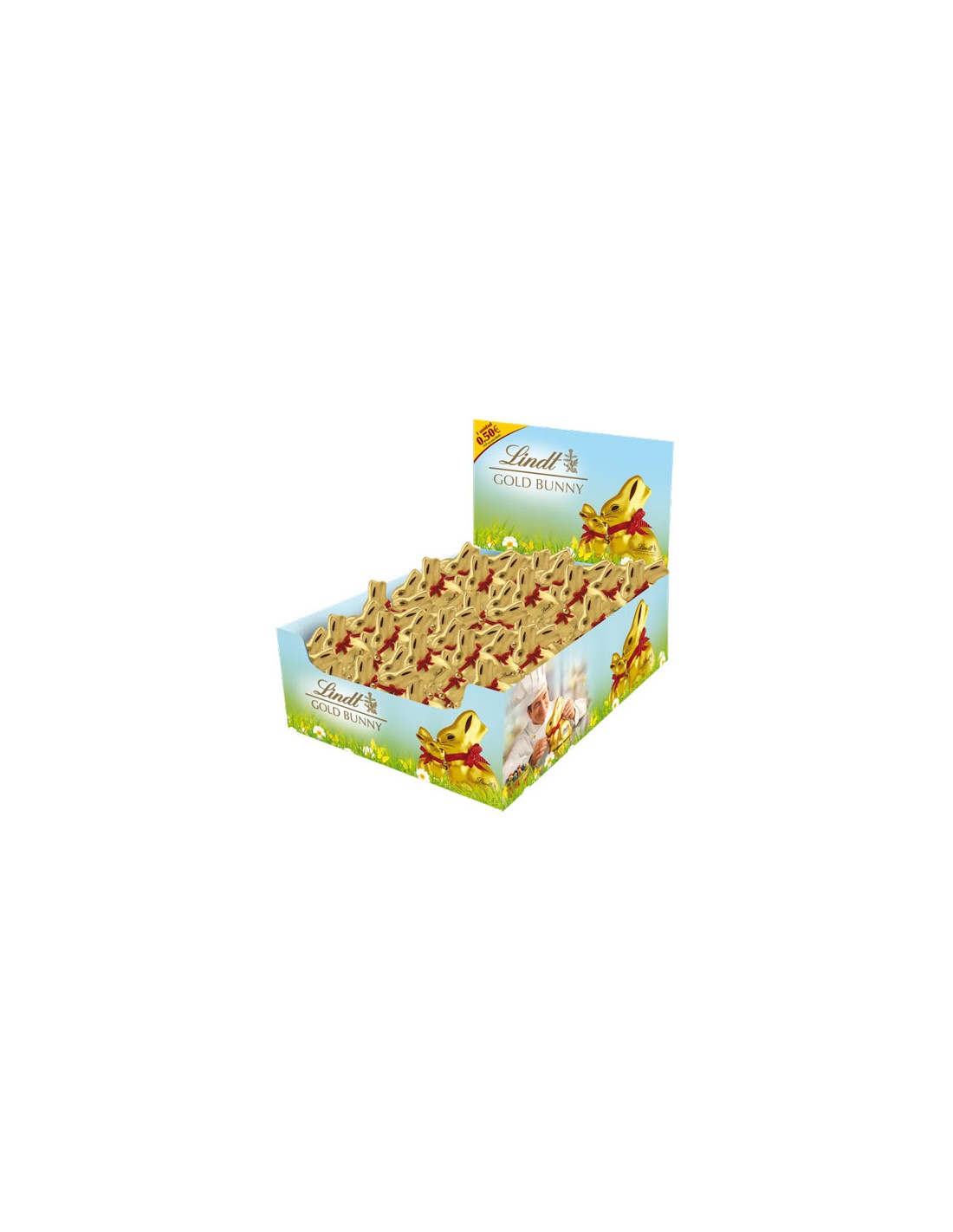 LINDT/GOLD BUNNY LECHE 440 GRS.  40 UND. C/8