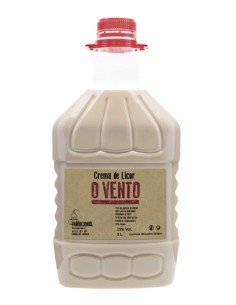O VENTO PET CREMA DE LICOR 3 LITROS 15º C/4
