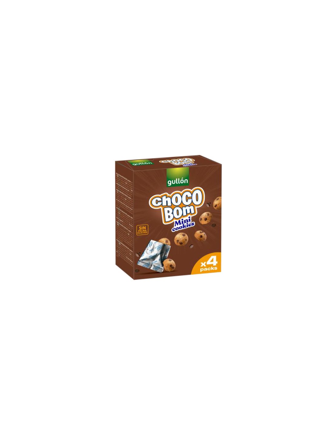 GULLON/CHOCOBOM MINI COOKIES 160 GRS. X 8 UND.