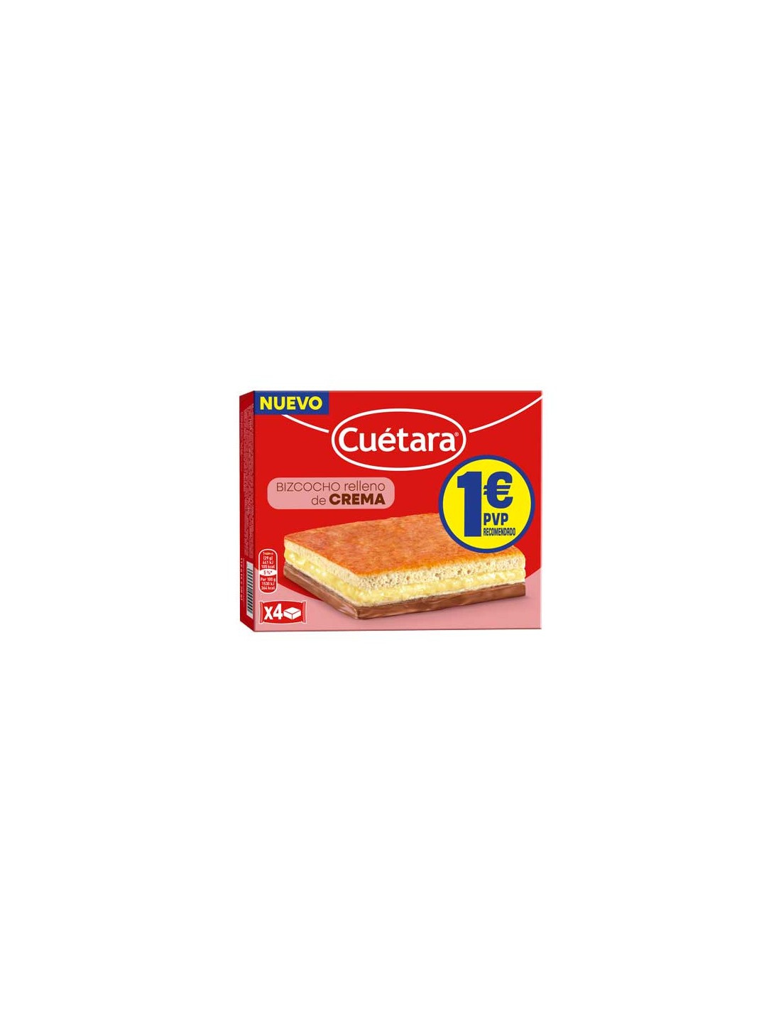 CUETARA/SANDWICH CREMA 16 UND. 1E