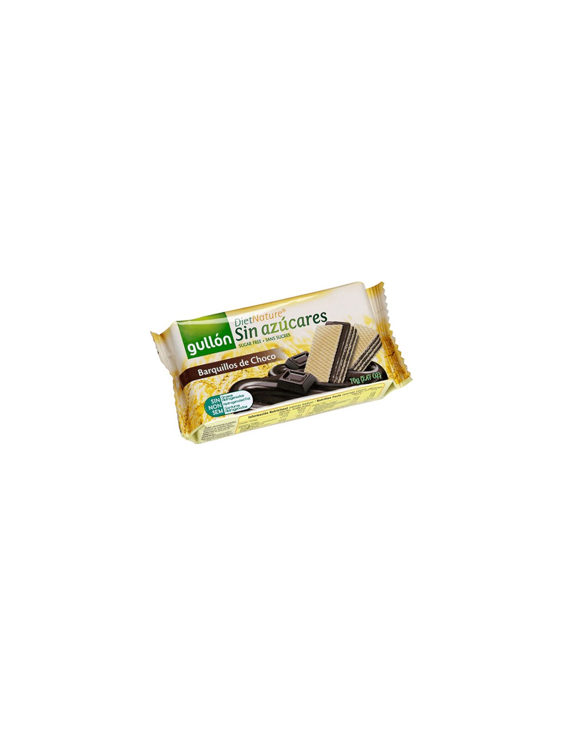 GULLON/BARQUILLO CHOCO DIET NATU 60 GR.X12 UND.C/4