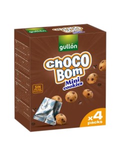 GULLON/CHOCOBOM MINI COOKIES 160 GRS. X 8 UND.