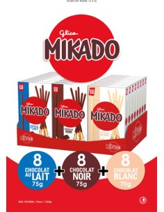 MOND/LOTE MIKADO FAMILIAR 24 UND. X 75 GRS.